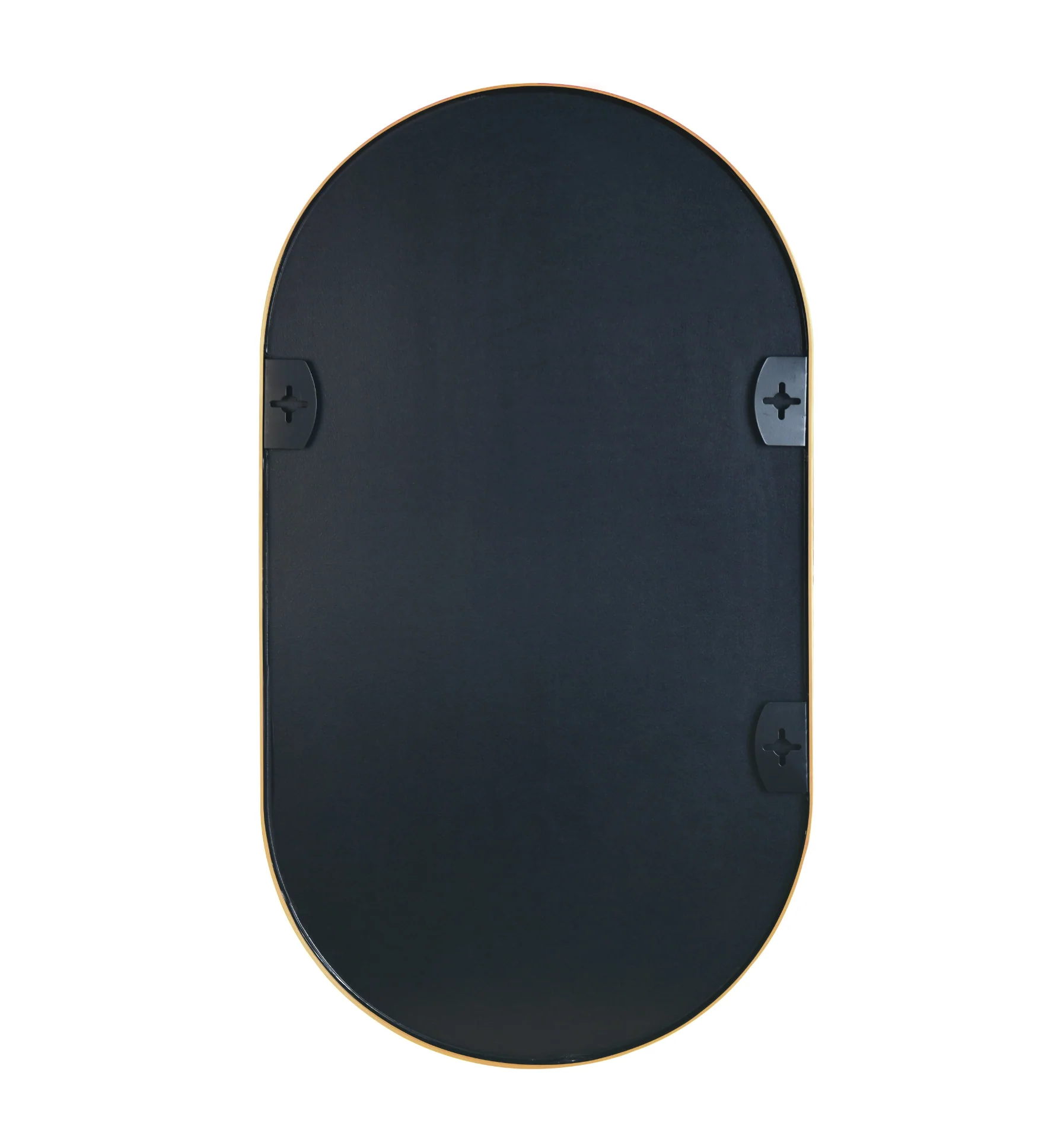 Gold 20 x 28 Inch Metal Oval Mirror - Image 6