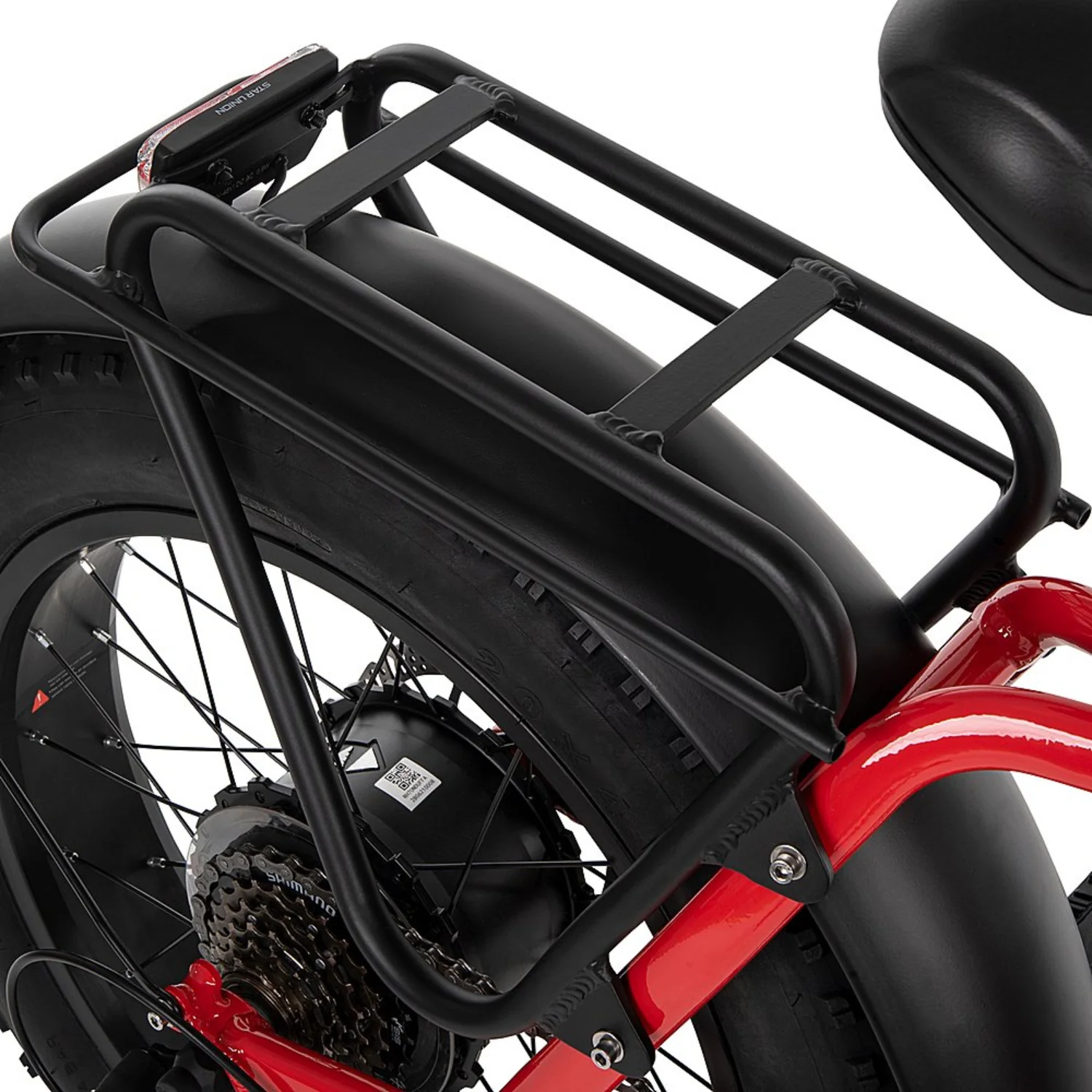 Huffy 20" Centuric Folding E-bike - Black/Red - Image 10