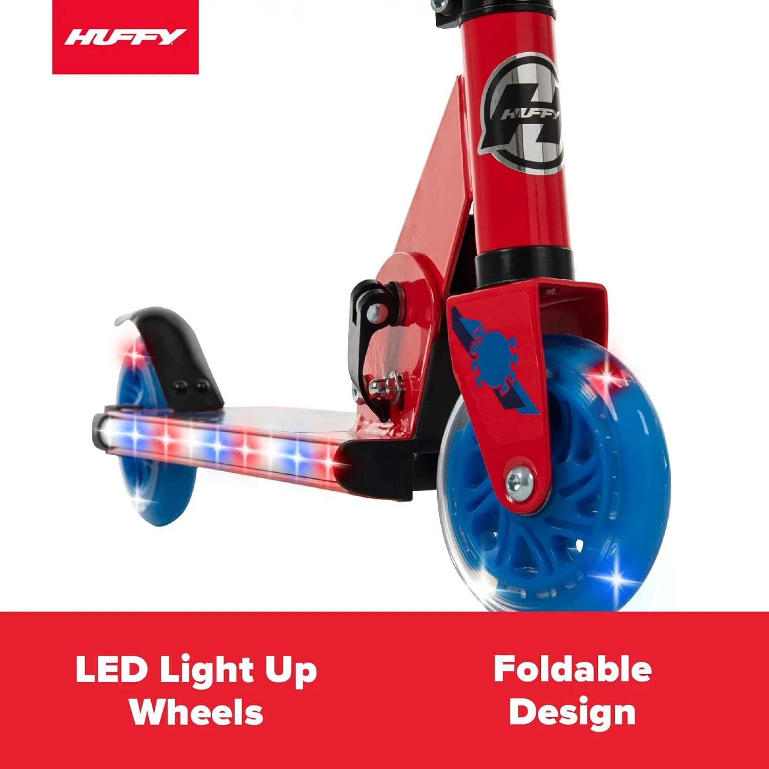Huffy Marvel Spider-Man Electro Light Inline Scooter with LED Lights - Red - Image 8