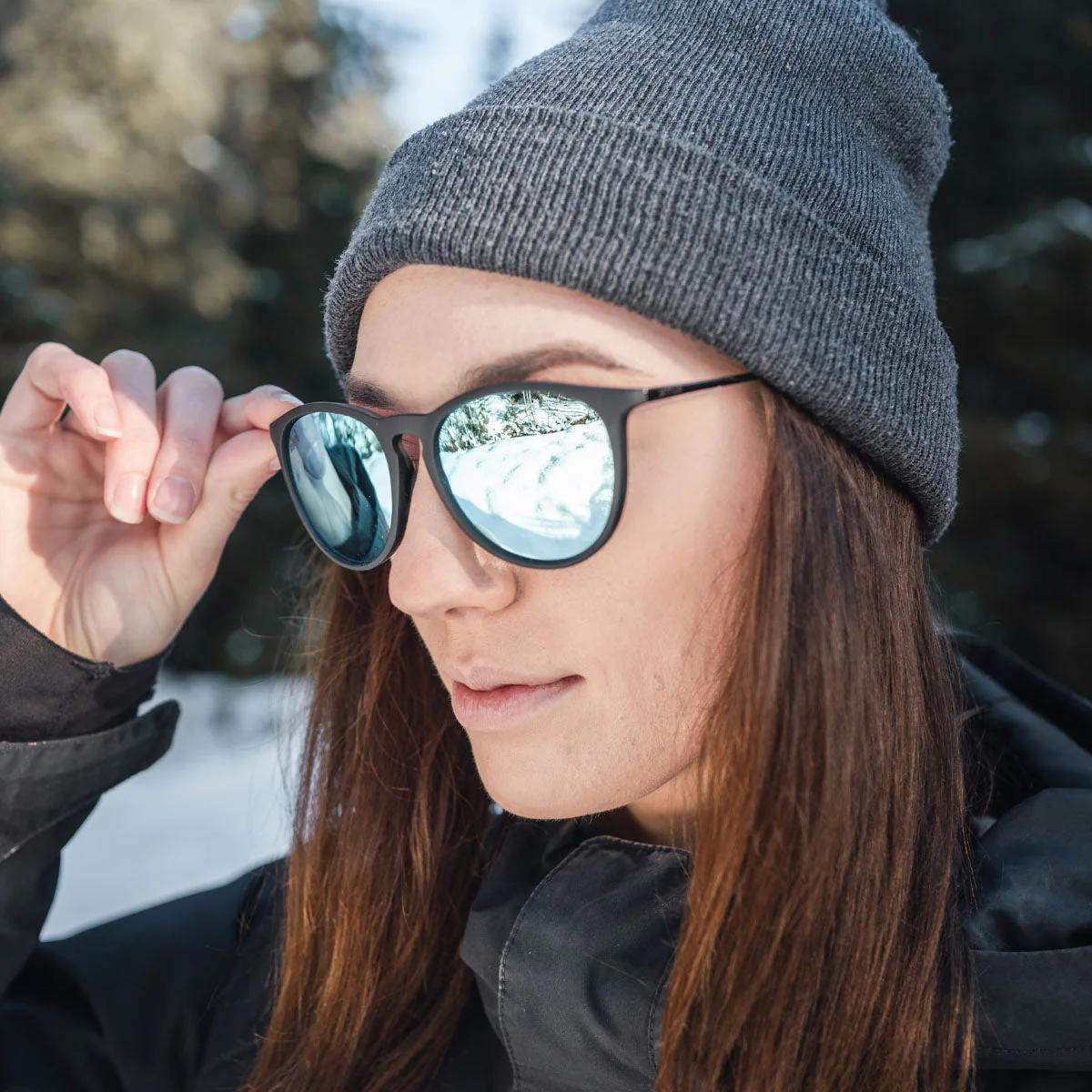 Hurricane - Matte Black - Sky Blue Polarized - Image 4