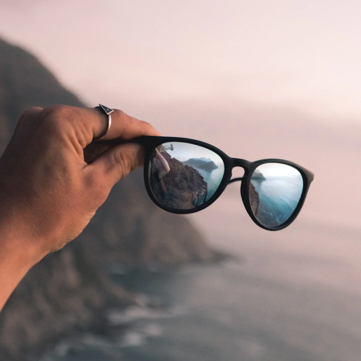 Hurricane - Matte Black - Sky Blue Polarized - Image 7