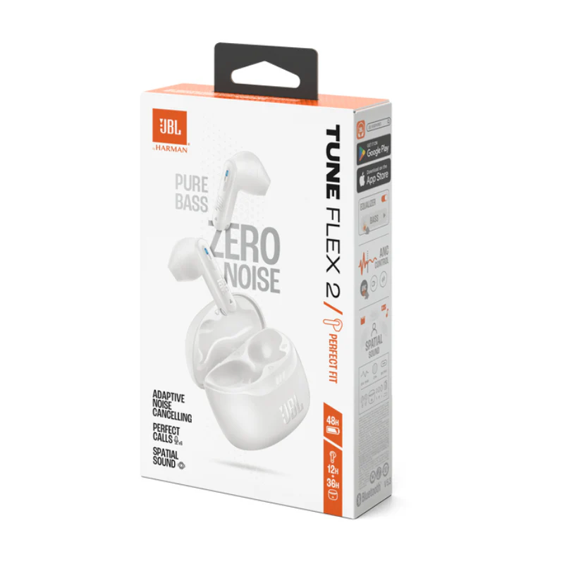 JBL Tune Flex 2 True Wireless In-the-Ear Earbuds - White - Image 11