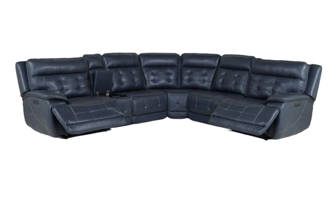 Kelron Sectional - Dark Blue - Image 4