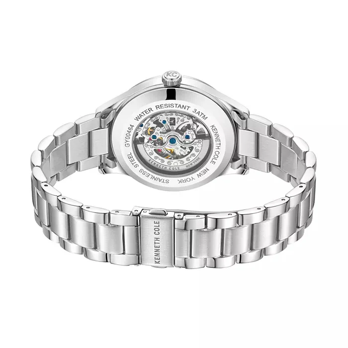 Kenneth Cole New York Men's 42mm Silver Bracelet Watch - Blue Dial - Image 3