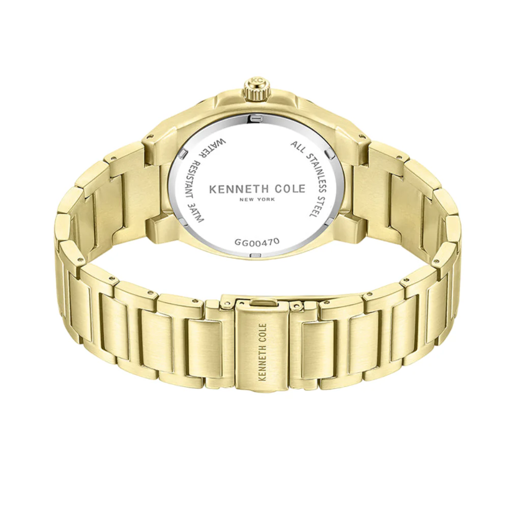 Kenneth Cole New York Modern Classic Men's 41mm Bracelet Watch - Gold - Image 3
