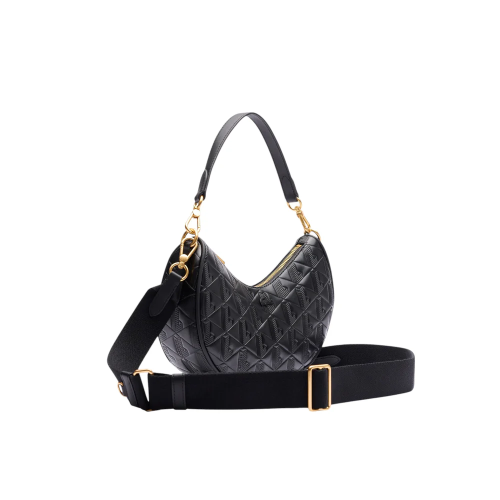 Lacoste Maheki Half Moon Bag - Black - Image 3