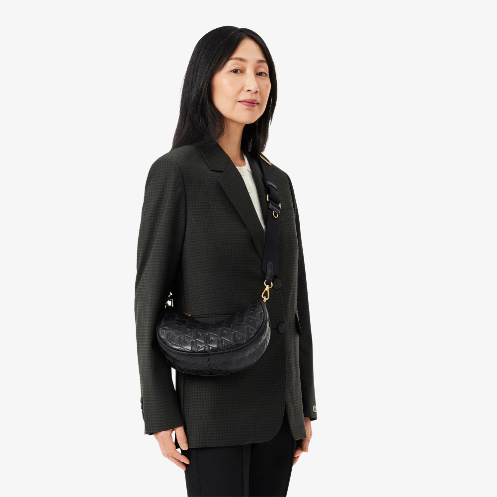 Lacoste Maheki Half Moon Bag - Black - Image 7