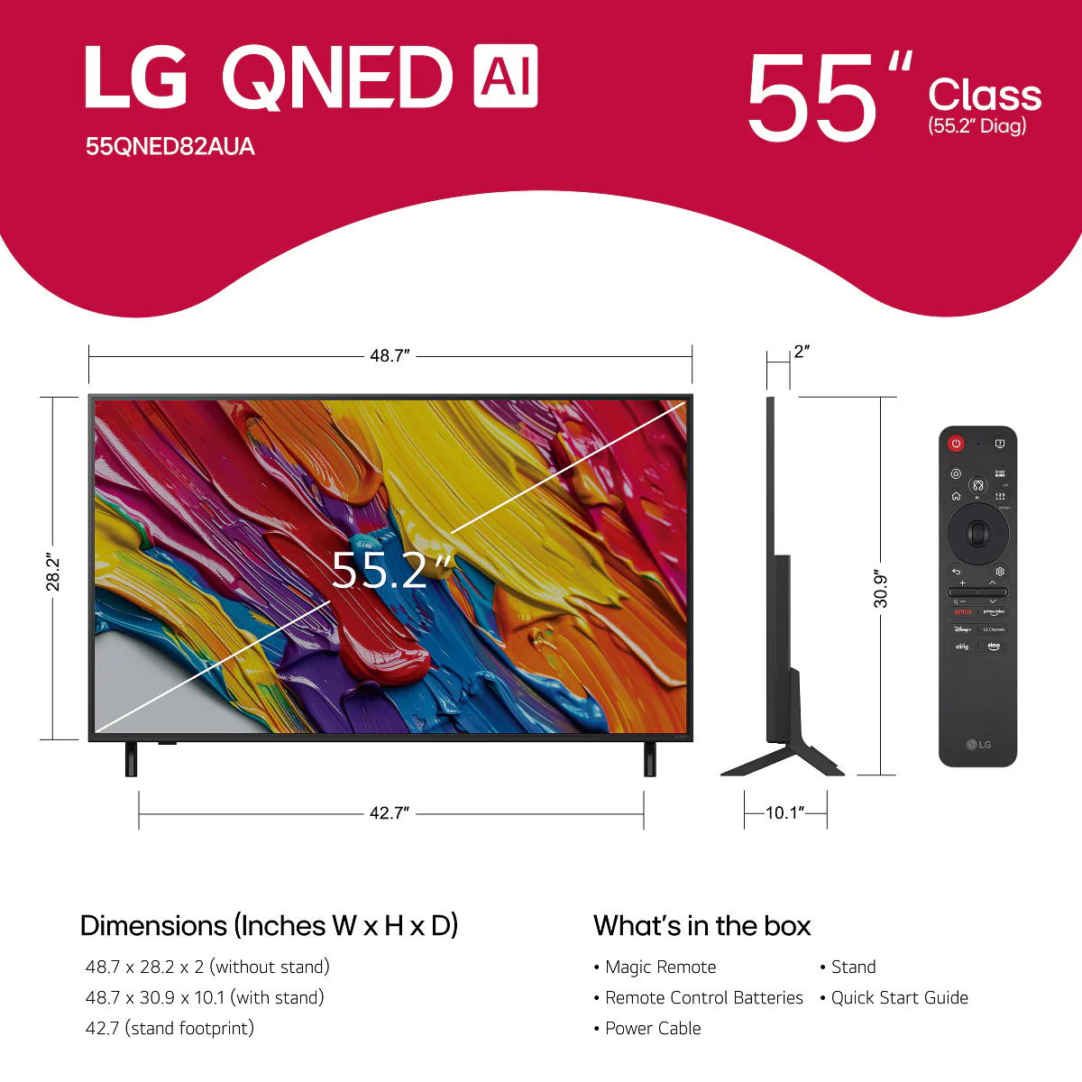 LG Class QNED82A UHD 4K AI Smart WebOS TV - Image 47