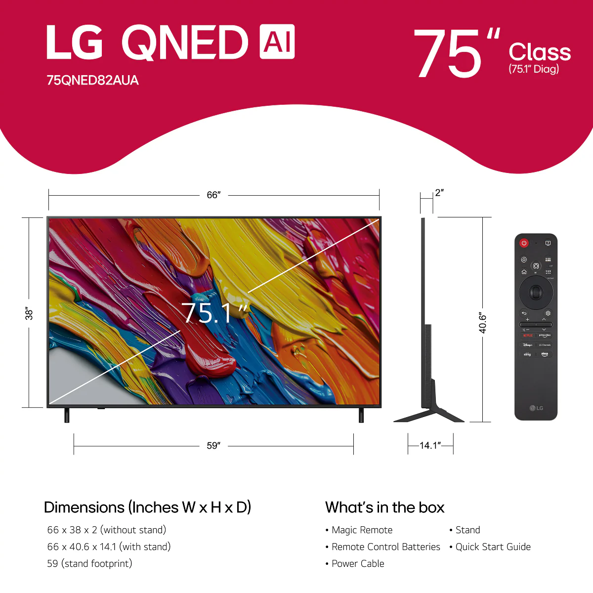 LG Class QNED82A UHD 4K AI Smart WebOS TV - Image 78