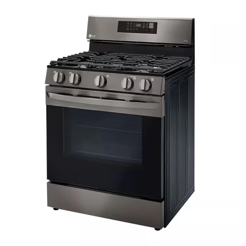 LG LRGL5823D 5.8 cu. ft. Smart Fan Convection Gas Range with Air Fry & EasyClean - Black Stainless Steel - Image 3