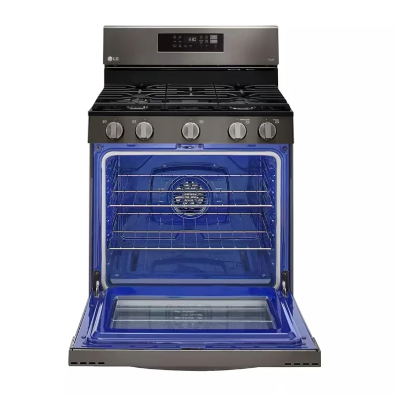 LG LRGL5823D 5.8 cu. ft. Smart Fan Convection Gas Range with Air Fry & EasyClean - Black Stainless Steel - Image 4