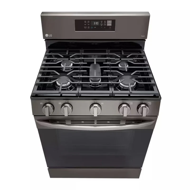 LG LRGL5823D 5.8 cu. ft. Smart Fan Convection Gas Range with Air Fry & EasyClean - Black Stainless Steel - Image 5