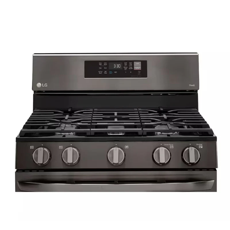 LG LRGL5823D 5.8 cu. ft. Smart Fan Convection Gas Range with Air Fry & EasyClean - Black Stainless Steel - Image 7