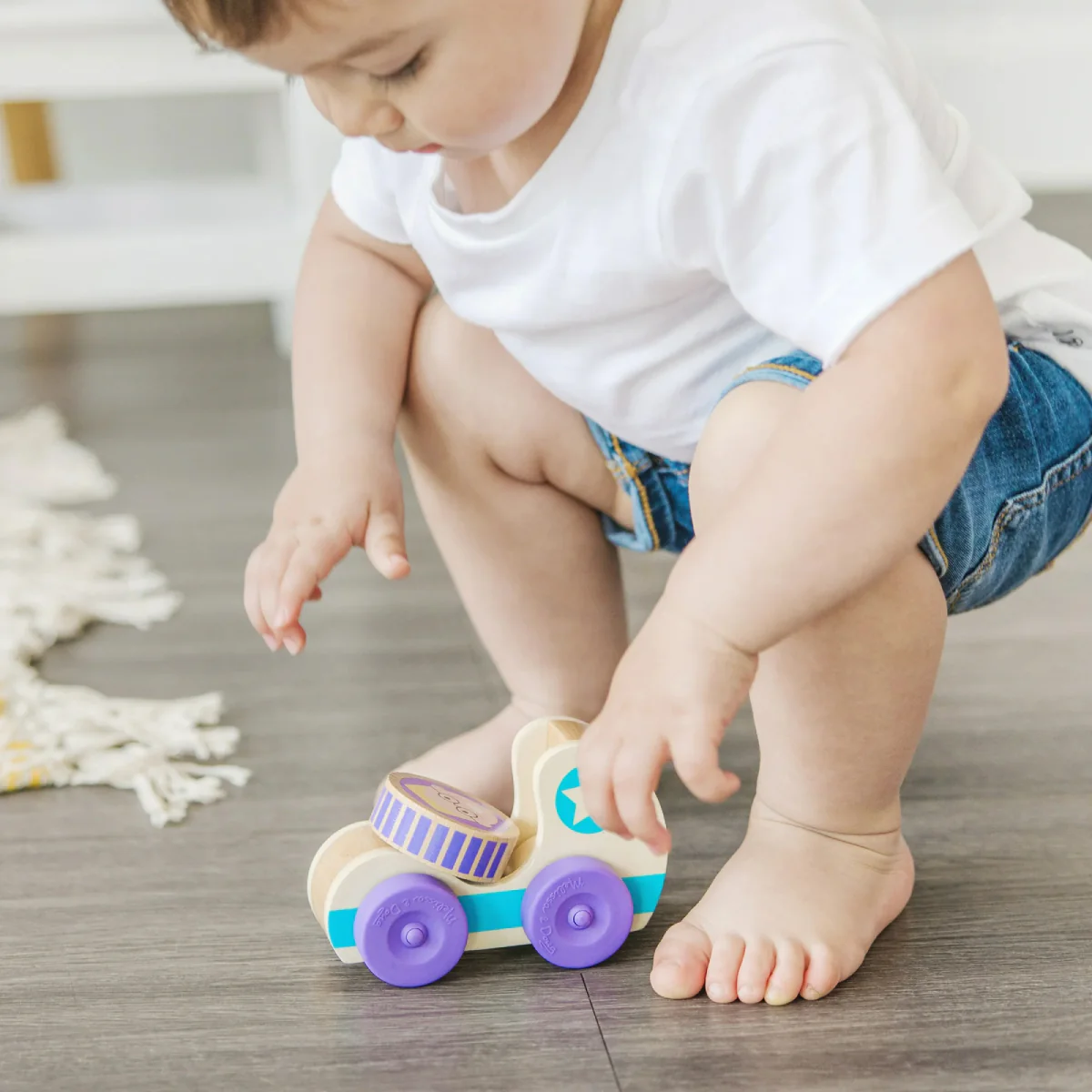 Melissa and Doug GO Tots Wooden Blue Star Car (2 Pieces) - Image 7