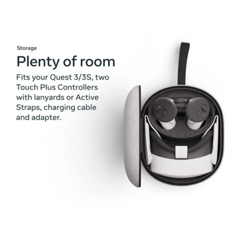Meta Quest SK-1000044-01 Compact Carrying Case for Quest 3/3S - Gray - Image 5