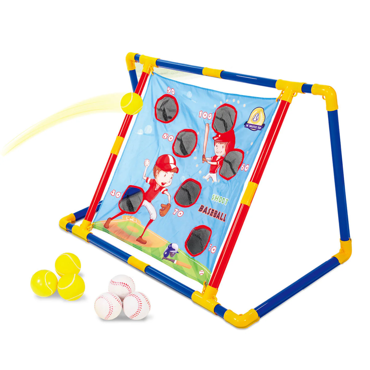 Ocean Toys 2-in-1 Soccer & Pitching Game Playset - Image 4