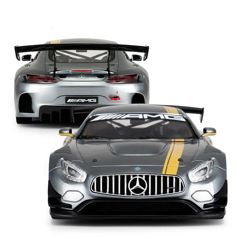 Rastar 1:14 Scale Mercedes Benz Amg Gt3 Remote Control Car - Gray - Image 3