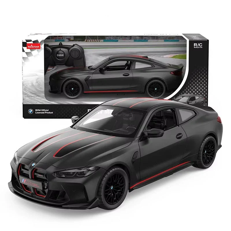 Rastar 1:16 Scale BMW M4 CSL Remote Control Car - Black - Image 4