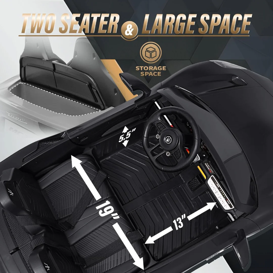 R/C Licensed Maserati MC20 Electric Kid Car with Remote Control - Image 5