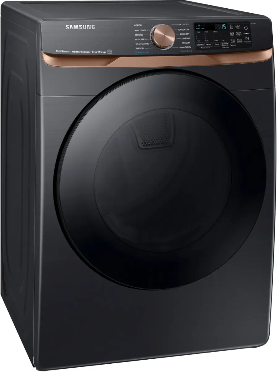 Samsung DVE50BG8300 7.5 Cu. Ft. Stackable Smart Electric Dryer with Steam and Sensor Dry - Image 3
