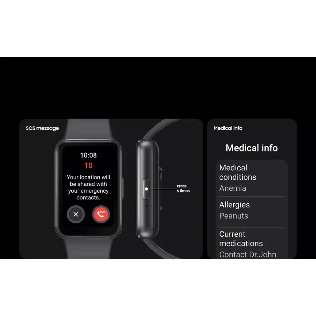 Samsung Galaxy FIT 3 Smartwatch - Dark Gray - Image 8