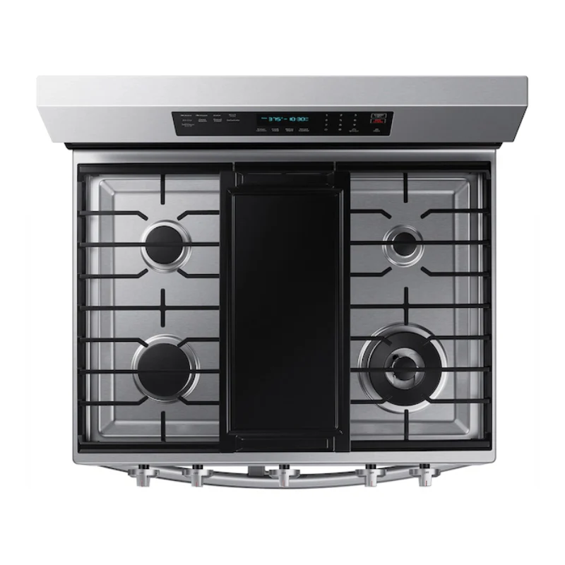 Samsung NX60A6751SS 6.0 cu. ft. Smart Freestanding Gas Range with Flex Duo - Stainless Steel - Image 4