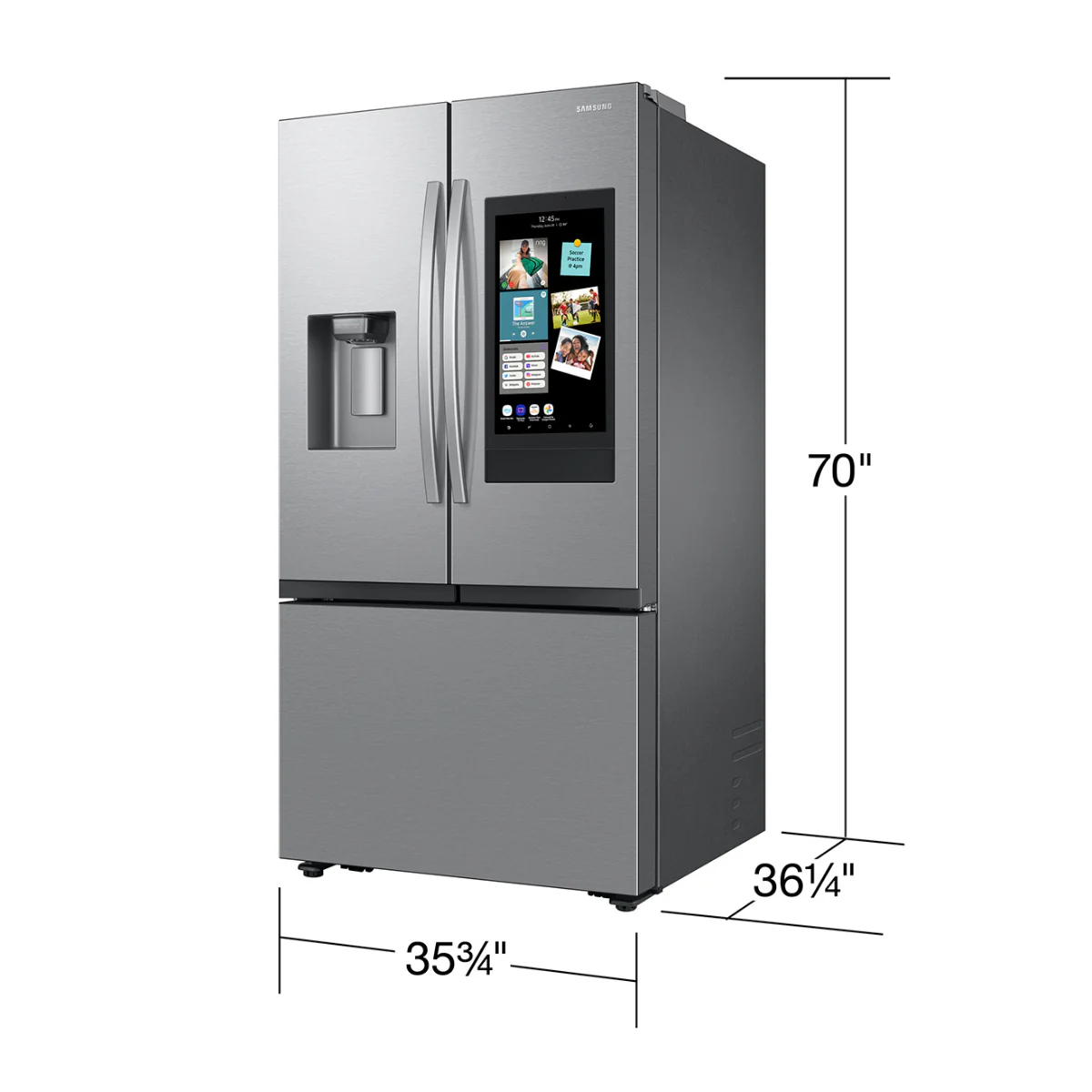 Samsung RF32CG5900SR 30 cu.ft. 3-Door French Door Smart Refrigerator with Family Hub - Stainless Steel - Image 6
