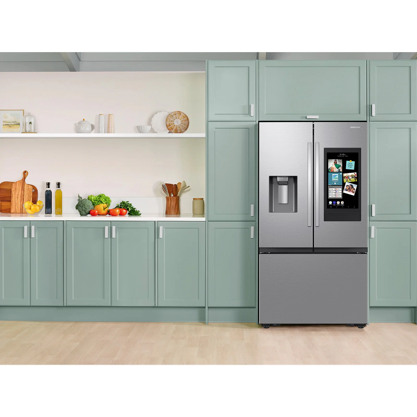 Samsung RF32CG5900SR 30 cu.ft. 3-Door French Door Smart Refrigerator with Family Hub - Stainless Steel - Image 9