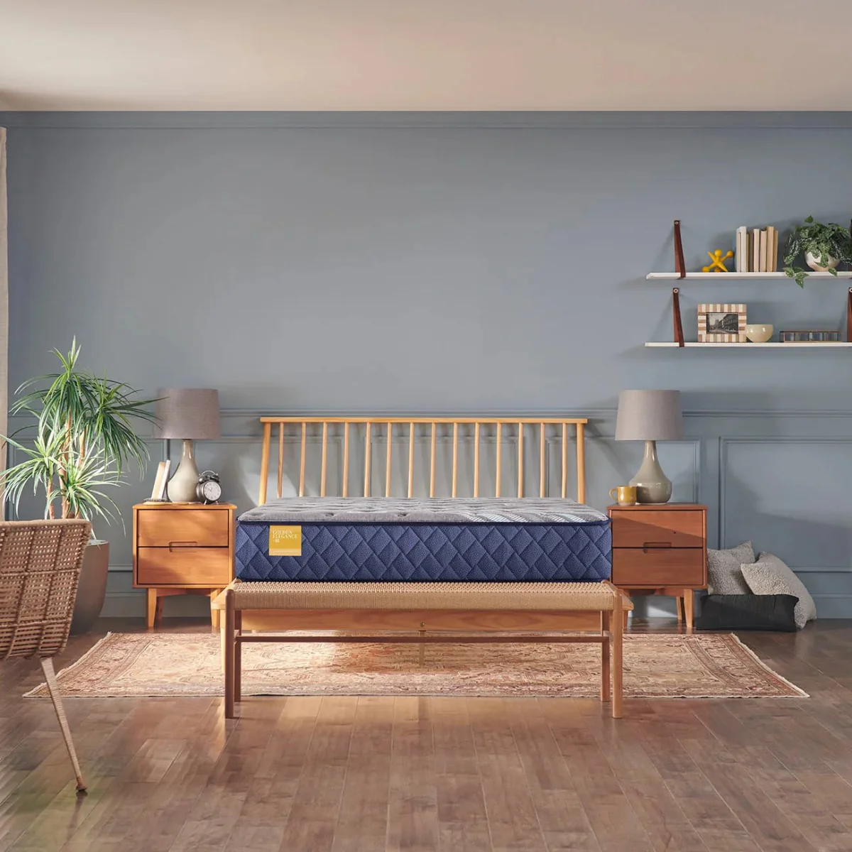 Sealy Featherton Spring Tight Top Firm Queen Size Mattress - Blue/Gray - Image 3