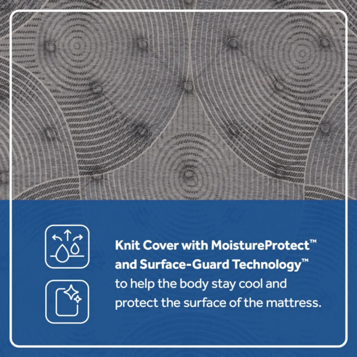 Sealy Moreland Ave 15" Soft Pillow Top Mattress - Blue/Gray - Image 3