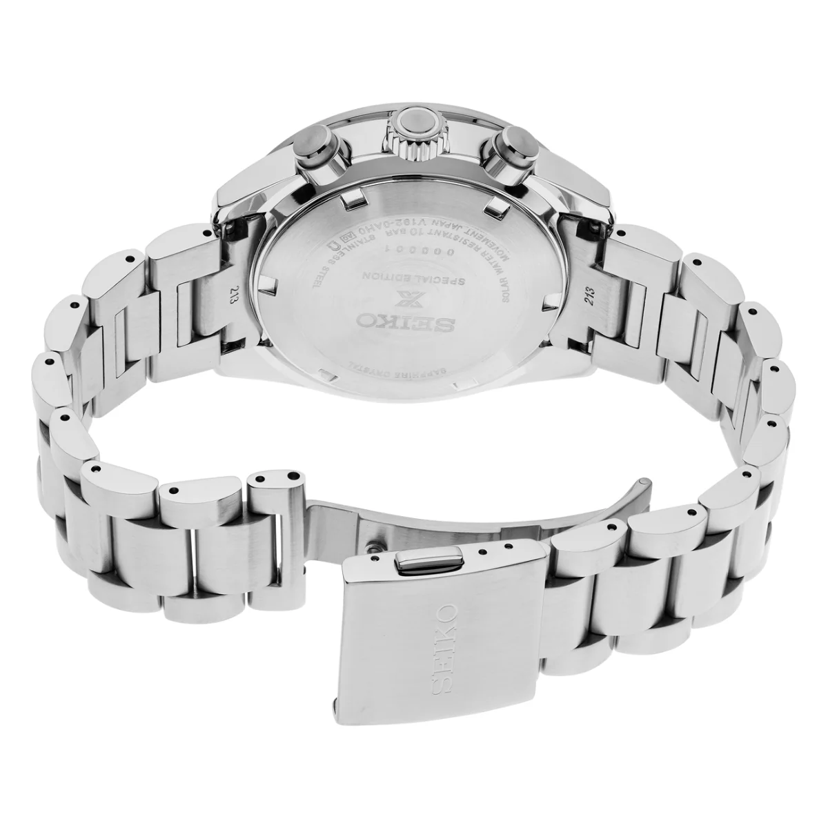 Seiko Prospex Men™ 41.4mm Silver-Tone Bracelet Watch - Yellow Dial - Image 3