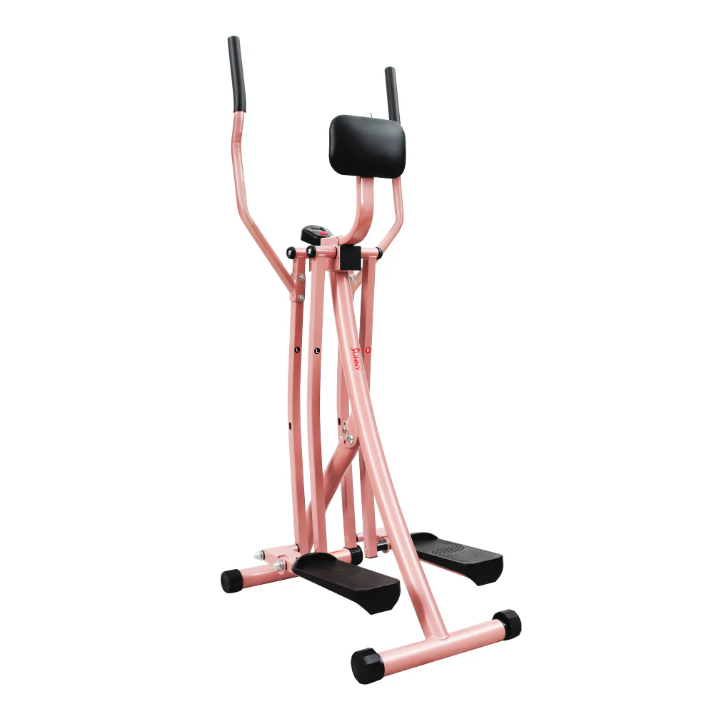 ?Sunny Health & Fitness Air Walk Trainer Glider Exercise Machine - Rose Gold - Image 3