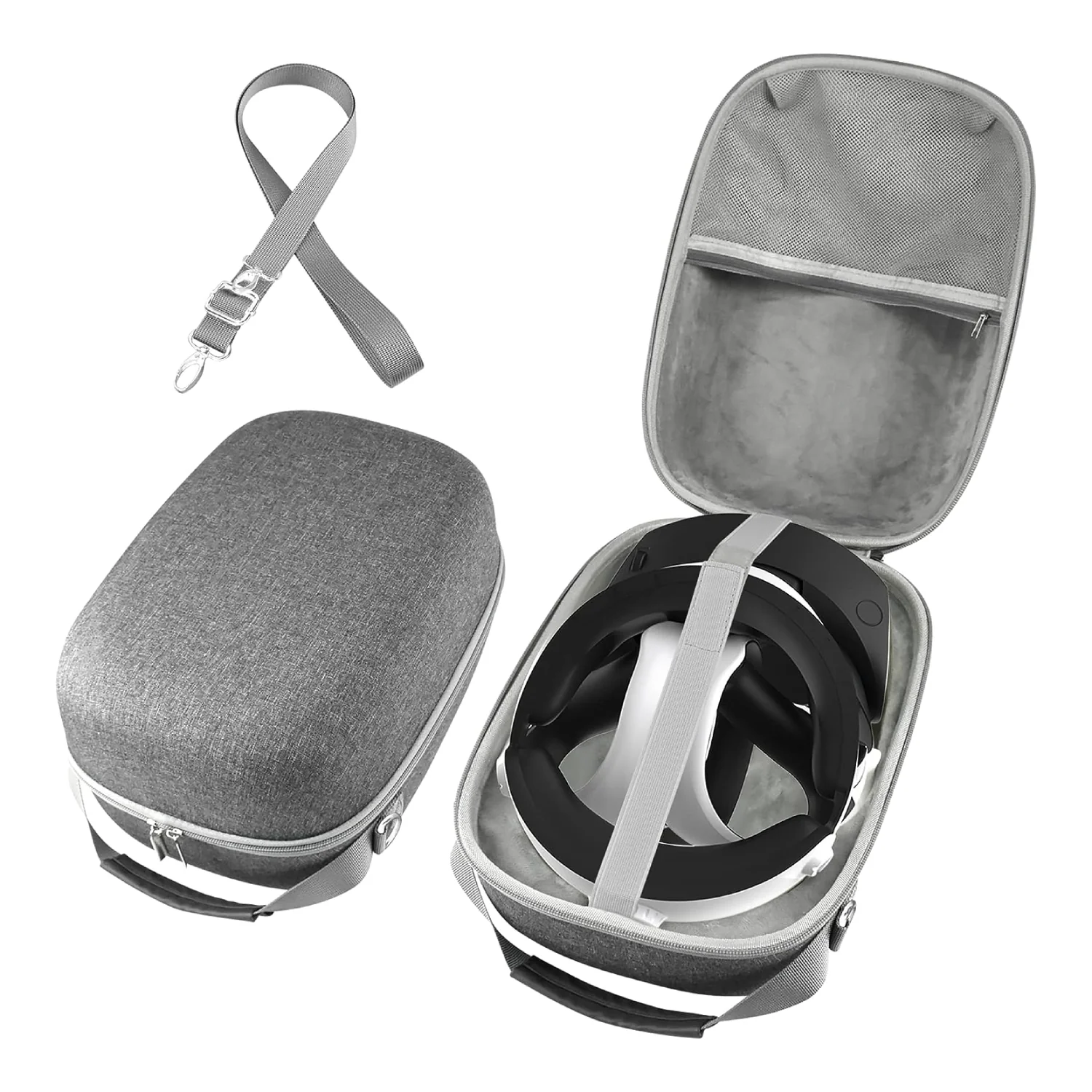 Surge Protective Travel Case for PlayStation/VR2 Headset & Controllers - Gray - Image 3