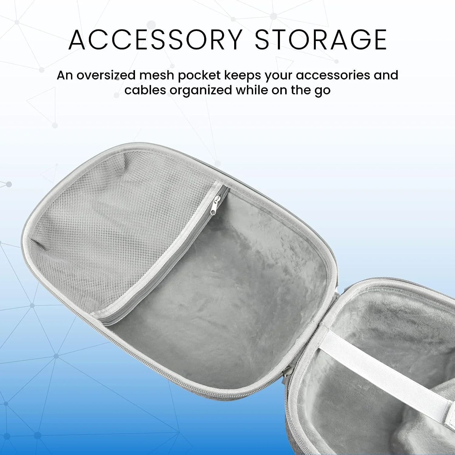 Surge Protective Travel Case for PlayStation/VR2 Headset & Controllers - Gray - Image 6