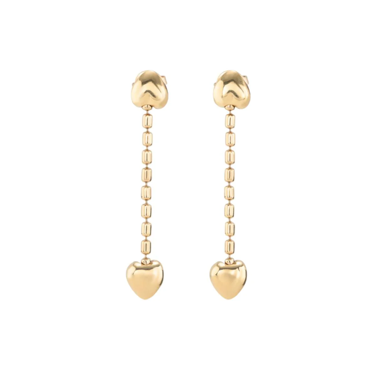 UNOde50 Beloved Women's Small Hearts Earrings in Metal - Image 4