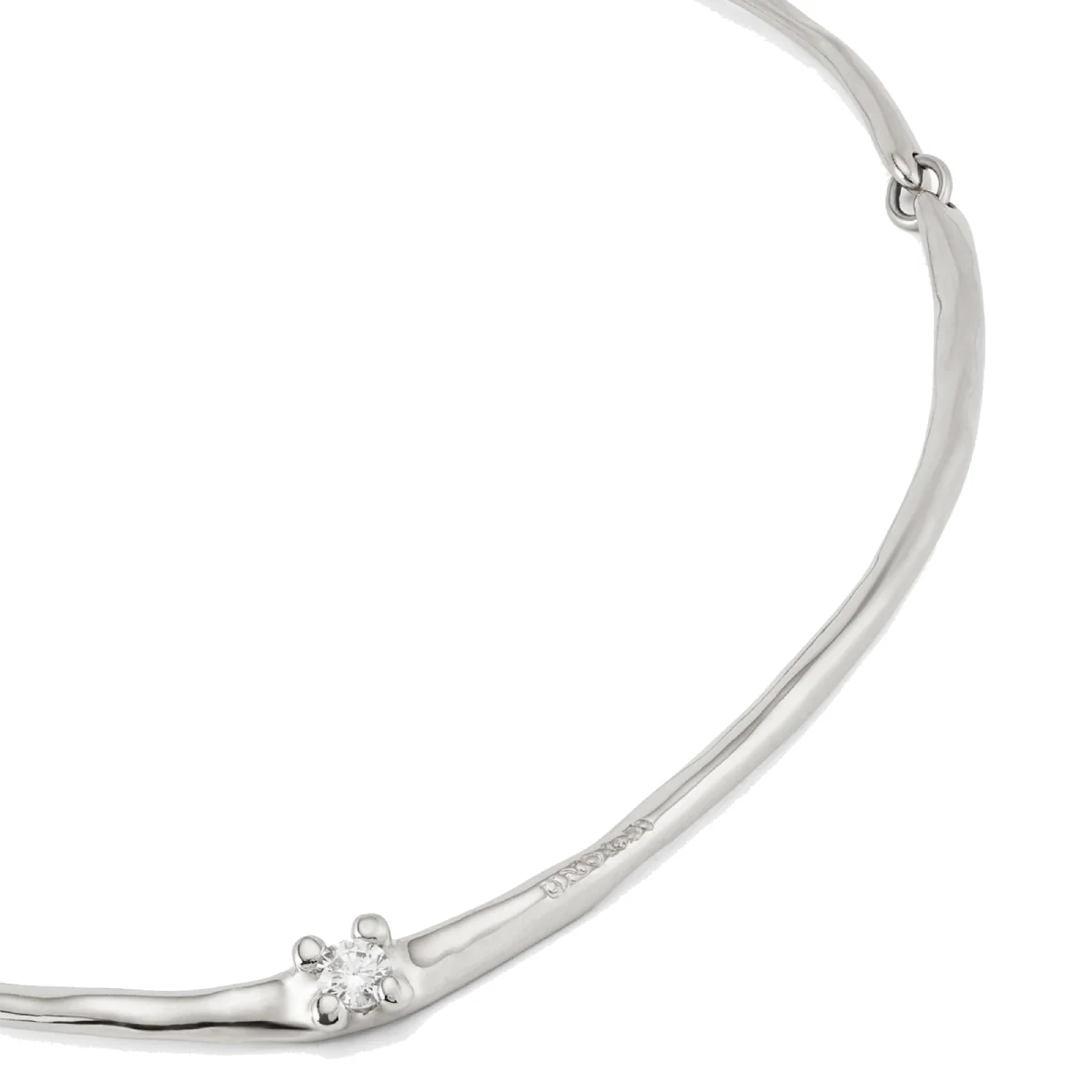 UNOde50 Spiritual Women's White Cubic Zirconia Choker Necklace in Metal Alloy - Image 3