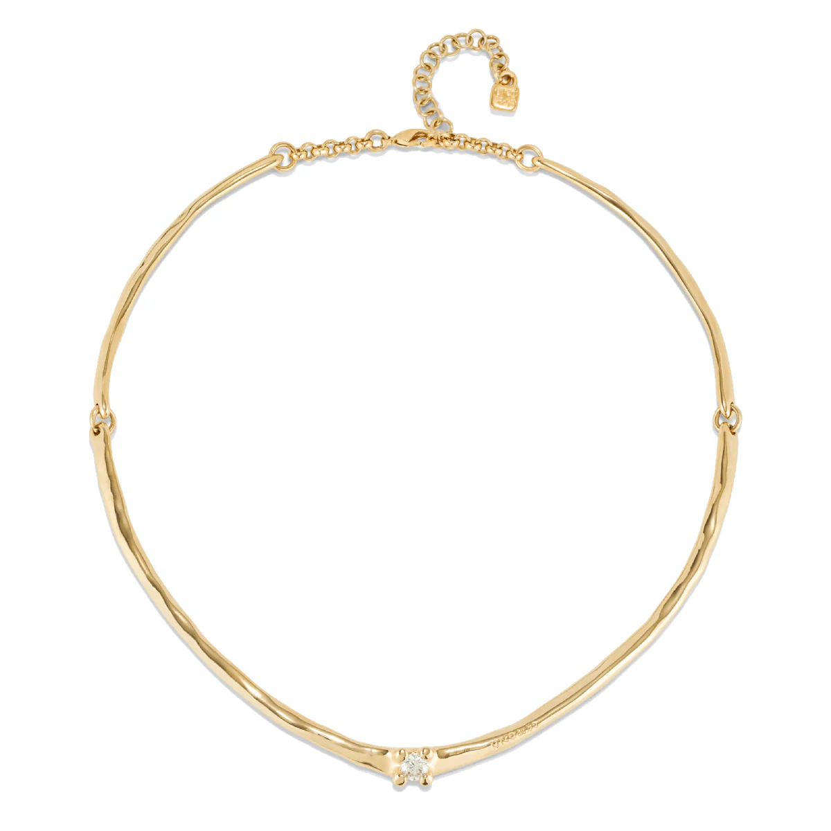 UNOde50 Spiritual Women's White Cubic Zirconia Choker Necklace in Metal Alloy - Image 4