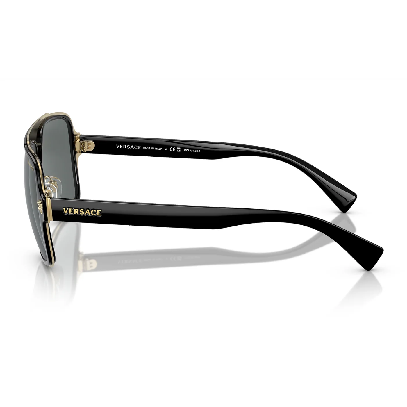 Versace Men's VE2199 Pilot Polarized Sunglasses - Image 6