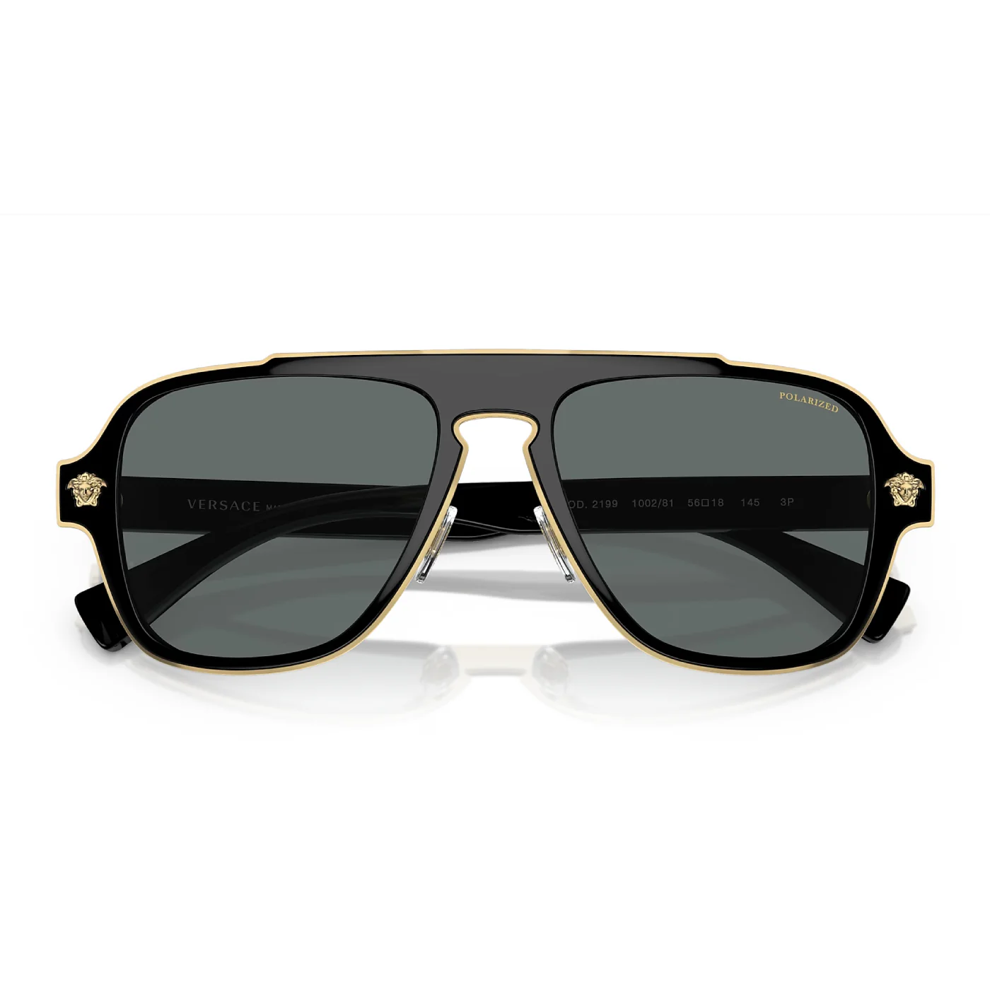 Versace Men's VE2199 Pilot Polarized Sunglasses - Image 7