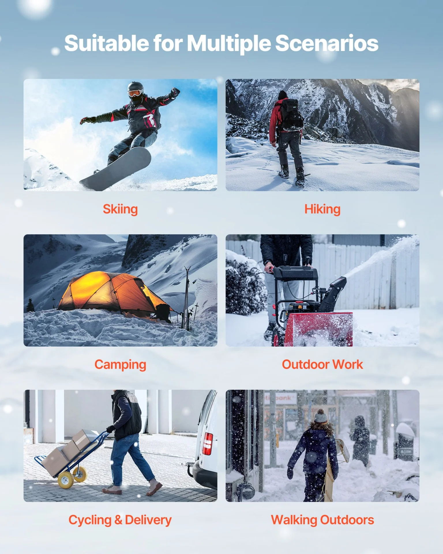 Heated Vest, Women Electric Heating Vest with 16000 mAh Battery Pack, 8 Heating Zones Lightweight Rechargeable Winter-Vest with 3 Levels, for Outdoor Hiking Camping Fishing Skiing, Size L - Image 5