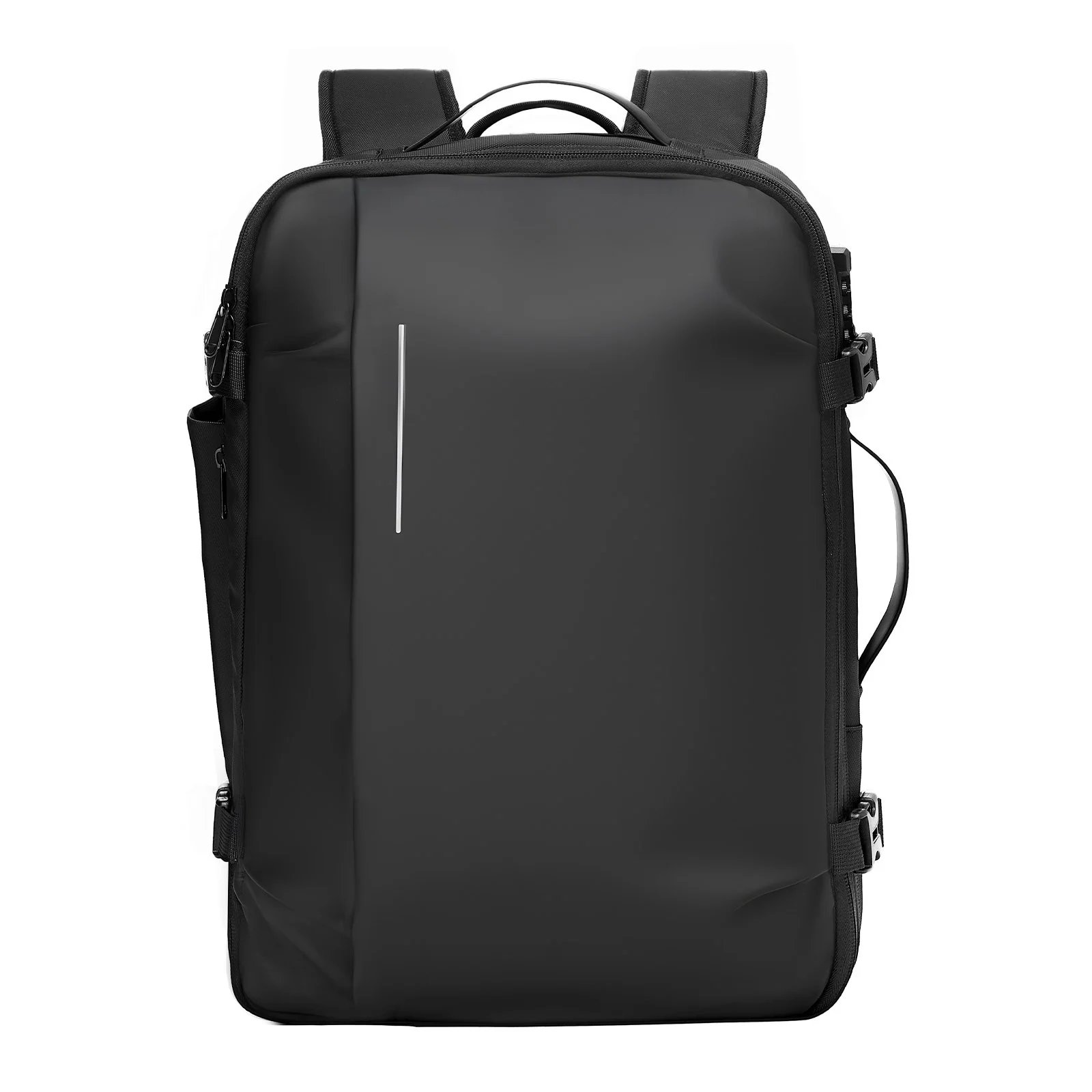 Vacuum Travel Backpack, 65L, Expandable Vacuum Seal Compression Travel Backpack, with TSA-Approved Lock, Multiple Pockets Compartments, Water-Resistant Carry-On Suitcase Luggage, No Pump, Black - Image 9