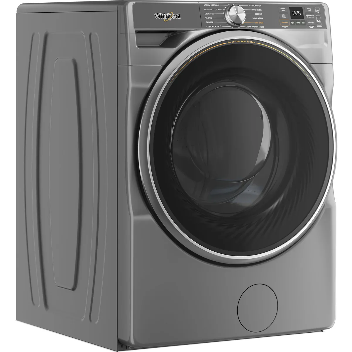 Whirlpool 5 Cu. Ft. Front Load Smart Washer - Radiant Silver - Image 3