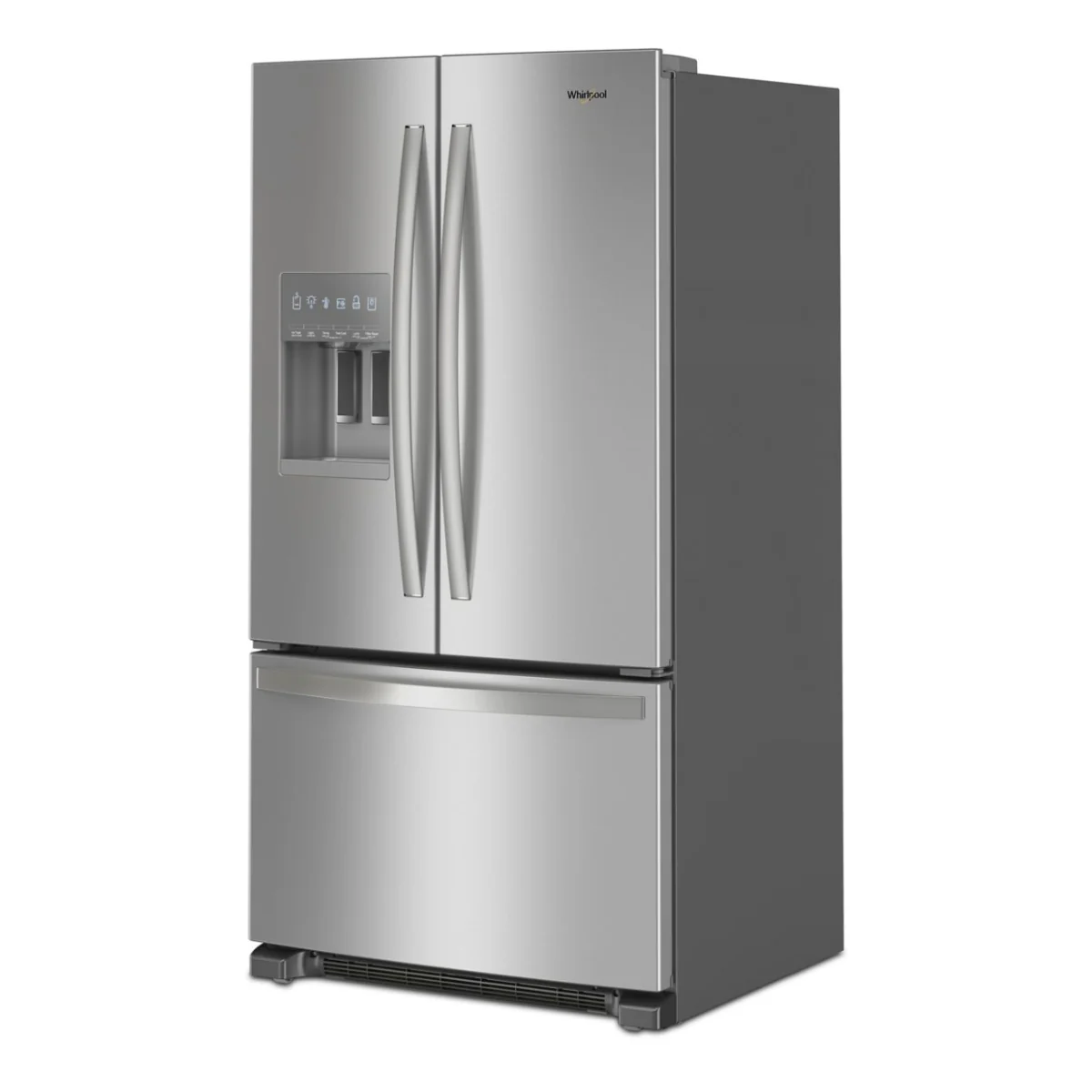Whirlpool WRFF3436RZ 25 cu. ft. French Door Bottom Mount Refrigerator with Auto Icemaker - Silver - Image 3