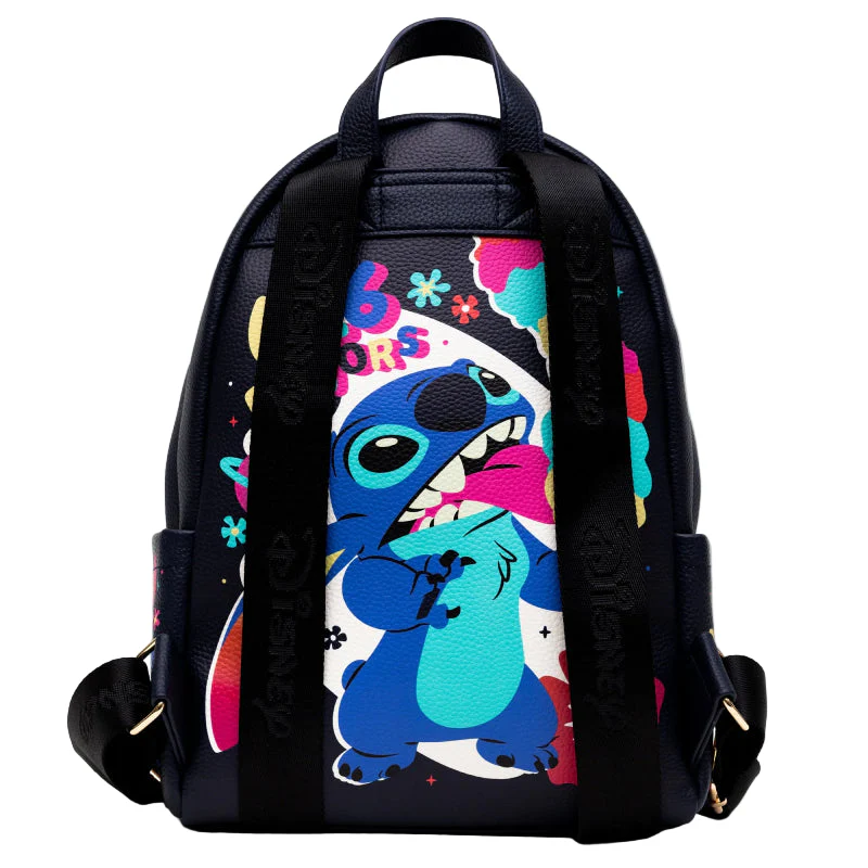 Wondapop Disney 12" Stitch Backpack - Black - Image 3