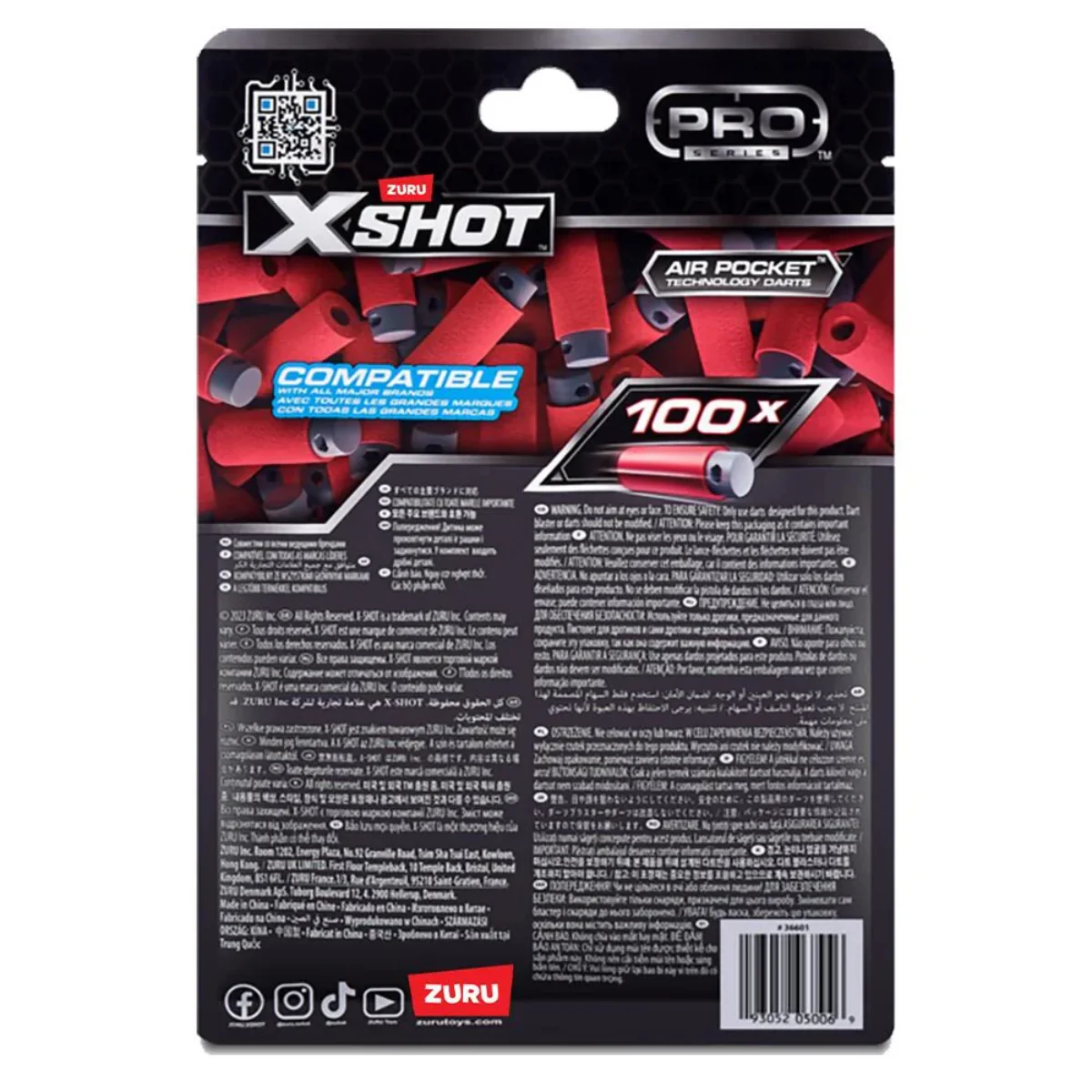 XShot Pro Half Length Refill Darts (100-Pieces) - Red - Image 5